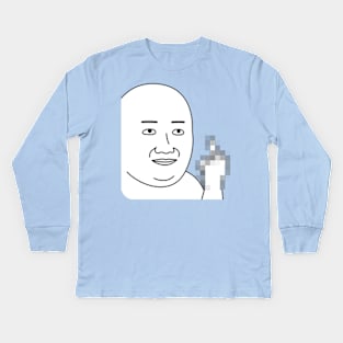 Todays Meme Prequel - Moh Gives The Finger Kids Long Sleeve T-Shirt